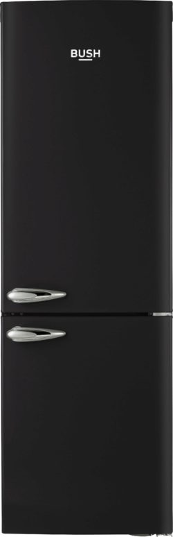 Bush - Classic BFFF60 Retro - Fridge Freezer - Black